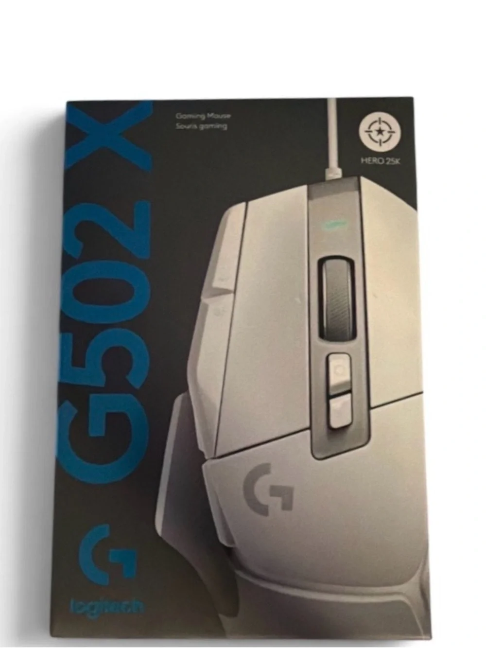NIB-Logitech G502 X Wired Gaming Mouse - White